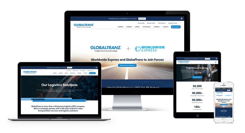Logistics software development — fleet tracking dashboard interface
